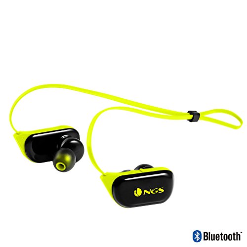 NGS ARTICARANGERYELLOW - Auriculares (Inalámbrico, Dentro de Oído, Banda para Cuello, Binaural, Intraaural), Negro y Amarillo