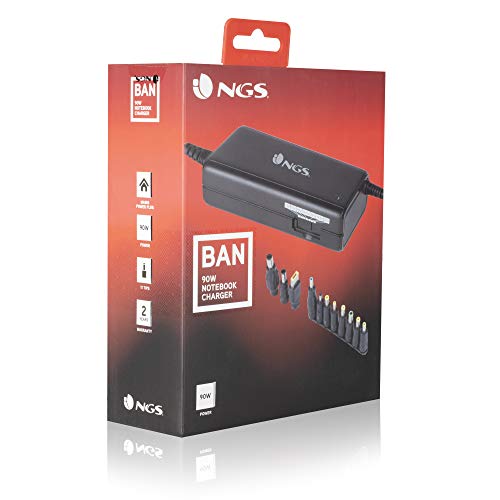 NGS Cargador Universal Manual para Ordenadores portátiles 90W con 11 Salidas Ban