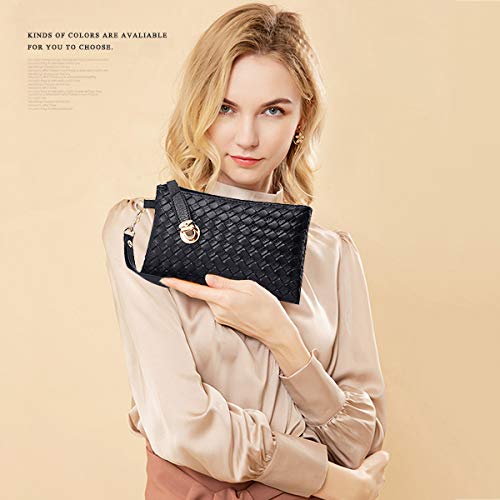 NICOLE & DORIS Bolsos para Mujeres Bolsos de asa Superior Bolso de Hombro para Mujer 3pcs Bolsos del Trabajo, Diario Vida Negro