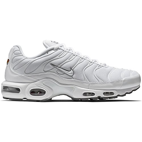 Nike Air MAX Plus, Zapatillas de Running para Hombre, Blanco (White/White-Black-Cool Grey), 44.5 EU