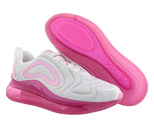 Nike W Air MAX 720, Zapatillas de Atletismo para Mujer, Multicolor (White/Pink Rise/Laser Fuchsia 000), 38 EU