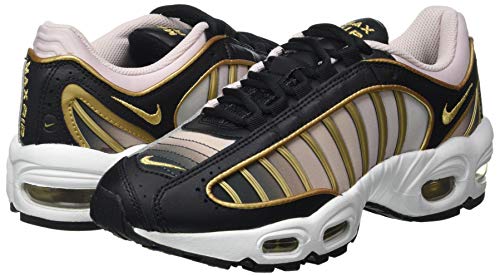 Nike W Air MAX Tailwind IV LX, Zapatillas para Correr para Mujer, Black/Metallic Gold/Barely Rose, 42 EU