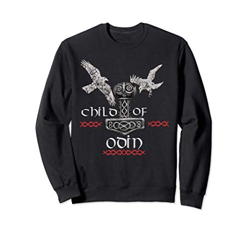 Niño vikingo Odin Thor Mjolnir y Raven pour homme et femme Sudadera