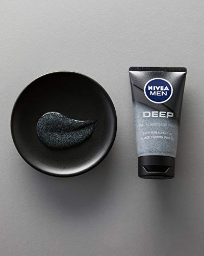 Nivea Men Deep Control - Exfoliante antiespinillas y gel de lavado, 75 ml