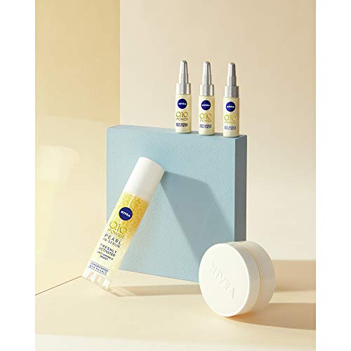 NIVEA Q10 Power Tratamiento Antiarrugas + Firmeza 10 días en pack de 8 (8 x 6,5 ml), ampollas antiedad con coenzima Q10 y creatina para el cuidado facial