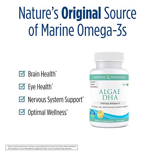 Nordic Naturals P35476 Algas DHA, 500Mg - 60 Cápsulas Blandas 60 Unidades, 80 g