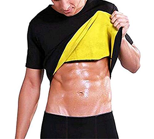 NOVECASA Sauna Camiseta Sudoración Hombre Neopreno Body Shaper Transpirar para Quema Grasa Faja Abdome Adelgaza Gimnasio Fitness (2XL, Camisetas)