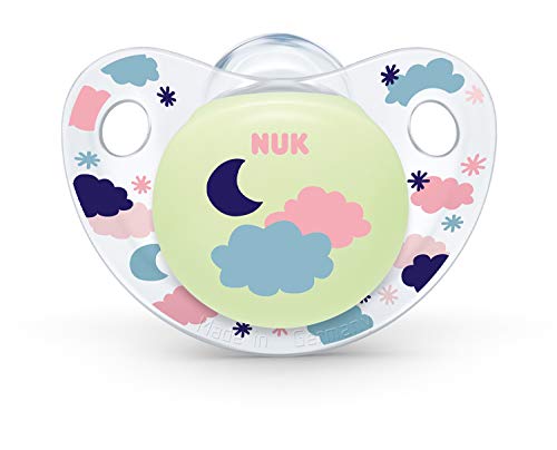 Nuk Trendline Night & Day - Chupete con efecto de luz Rosa.