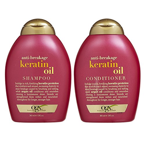 OGX Anti-breakage Keratin Oil Shampoo & Conditioner (13 Ounces) by OGX