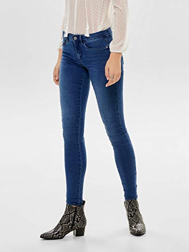 Only onlROYAL REG SKINNY JEANS PIM504 NOOS - Vaqueros Mujer, Azul (Medium Blue Denim), Talla alemana: 36/L30 (Talla fabricante: S)