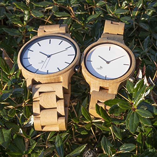 Opis UR-F1 (Arce Blanco) Reloj de Madera para Mujer/Reloj de Pulsera de Madera/Reloj Pulsera Vintage para Mujer