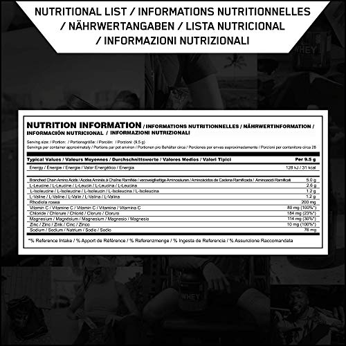 Optimum Nutrition Gold Standard BCAA Polvo, Suplementos Deportivos con Aminoacidos, Vitamina C, Zinc, Magnesio y Electrolitos, Melocotón y Fruta de la Pasión, 28 Porciones, 266g, Embalaje Puede Variar