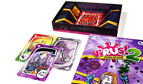 Outletdelocio. Expansion para el Juego de Cartas Virus. Virus 2 Evolution. Edicion Española. +8 años