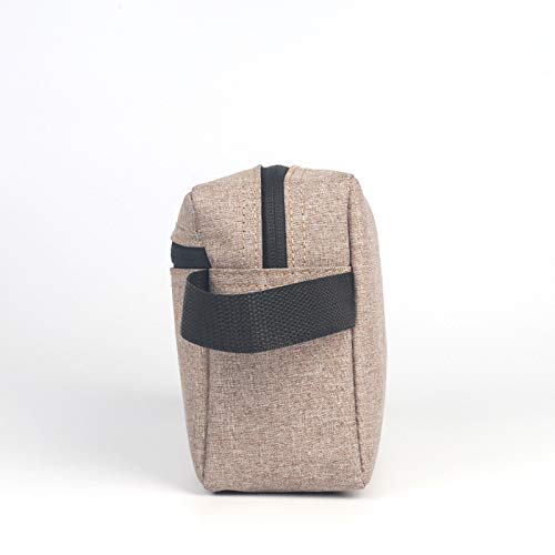 Oyfel Bolso Cosmético Viaje Bolsa Viaje de Aseo Neceser Maquillaje Neceser Paquete de Almacenamiento Impermeable y Resistente Organizador con Asa Manija Gris