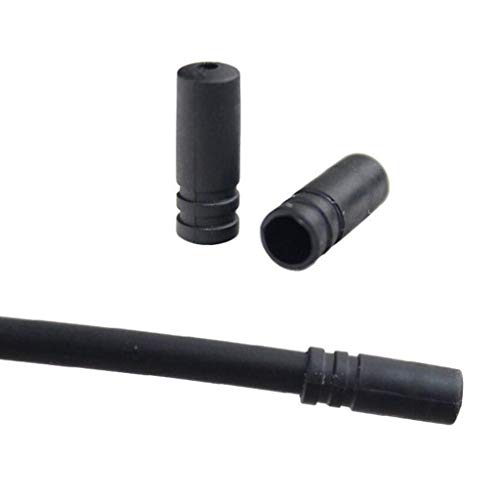 P Prettyia 100 Unids 4 mm / 5 mm Cambio de Freno Desviador Cable Cap Final para MTB Bicicleta de Carretera Fuerte Resistencia a Presión - 4 mm