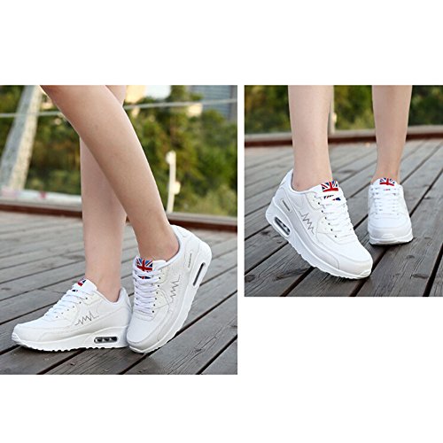 Padgene Zapatillas de Running con Aabsorción de Impactos para Chica Zapatos de Amortiguación de Aire Deportes Zapatos para Correr y Viaje