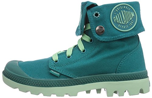 Palladium Duo Chrome Baggy - Botas Desert de Lona Unisex, Color Verde, Talla 36