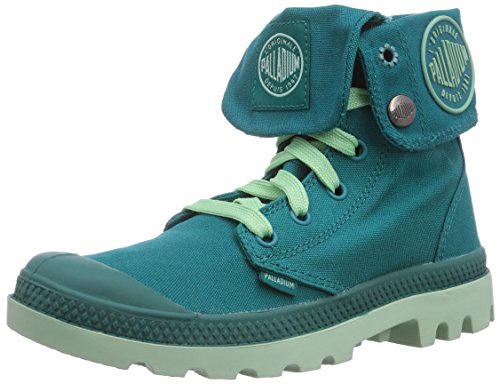 Palladium Duo Chrome Baggy - Botas Desert de Lona Unisex, Color Verde, Talla 36