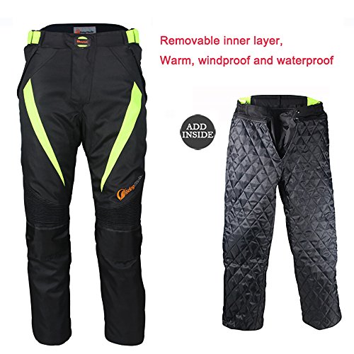 Pantalones armadura para motoristas LKN, protectores, para hombre, impermeables resistentes al viento y a todo tipo de climas