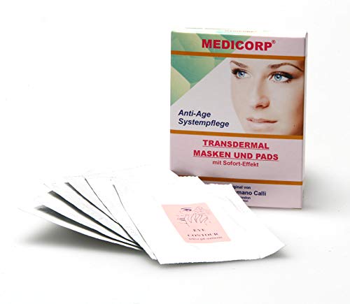 Parches Contorno de Ojos | Mascarilla Hidratante Antiarrugas para Ojos | Tratamiento Anti Arrugas | Efecto Antiage | Efecto Botox |Con Colageno | By Medicorp | Incluye 8 Parches de 5 gr