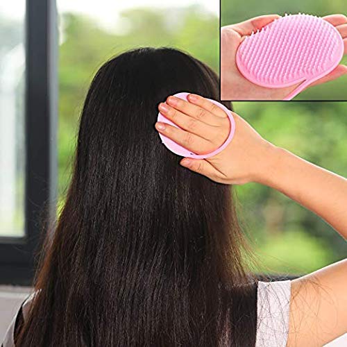 Peine de peinar redondo WhopperIndia | Químico antiestático clásico y resistente al calor para todo tipo de cabello | Peine de dientes finos y anchos para hombres y mujeres, paquete de 4, 4"