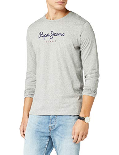 Pepe Jeans Eggo Long, Top de Manga Larga Para Hombre, Gris (Grey Marl 933), X-Large