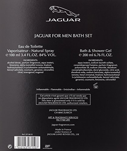 Perfume Para Hombre Jaguar For Men Set Fragancia Eau De Toliette y Shower Gel Edición Limitada Loción Oferta Especial Regalo