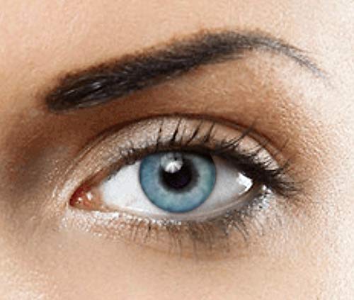 PHANTASY Eyes® HOLLYWOOD Lentillas de color natural (TOPAZ AZUL) 1 par (2 PIEZAS) - sin dioptrías + INCLUYE ESTUCHE GRATIS