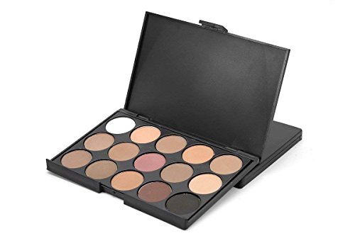 PhantomSky 15 Colores Sombra De Ojos Paleta de Maquillaje Cosmética - Perfecto para Uso Profesional y Diario