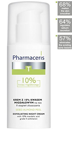 PHARMACERIS T SEBO - 10% MANDELIC ACID PEELING CREAM FOR ACNE, PRONE, OILY SKIN by PHARMACERIS