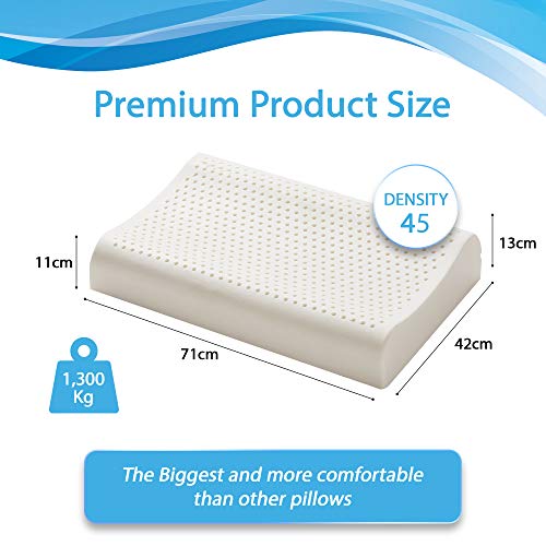 Pharmaflex [PREMIUM] | Made in Italy, Dispositivo Médico para la Cervicalgia Memory Foam, Cojín Ortopédico Ergonómico, Almohada Cervical para el Cuello y el Dolor Cervical