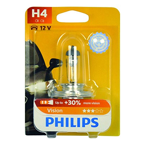 Philips 12342PRB1 Vision - Bombilla H4 para faros delanteros (12 V, 60 - 55 W)