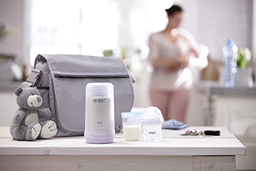 Philips Avent SCF256/00 - Calientabiberones termo no eléctrico con tapa con vertido fácil, tapa protectora, color gris