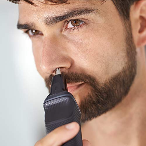 Philips Barbero MG5720/15 - Recortador de barba y precisión 9 en 1 tecnología Dualcut, para un recorte profesional, autonomía de 80 minutos, batería, negro