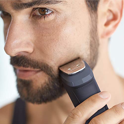 Philips Barbero MG5720/15 - Recortador de barba y precisión 9 en 1 tecnología Dualcut, para un recorte profesional, autonomía de 80 minutos, batería, negro