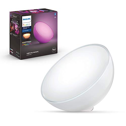 Philips Hue Go Lámpara de Mesa Inteligente LED, con Bluetooth, Luz Blanca y Color, Compatible con Alexa y Google Home