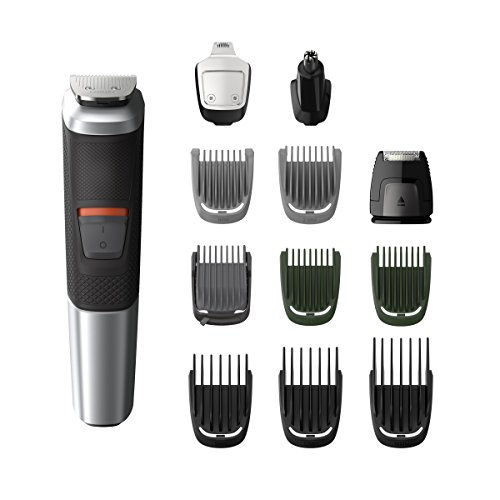 Philips MG5740/15 12 en 1 - Recortadora Todo en Uno: para Barba, Pequeños Detalles, Vello, Nariz y Orejas, CortaPelos, Depiladora Corporal, Cara, Cuerpo, Cabeza