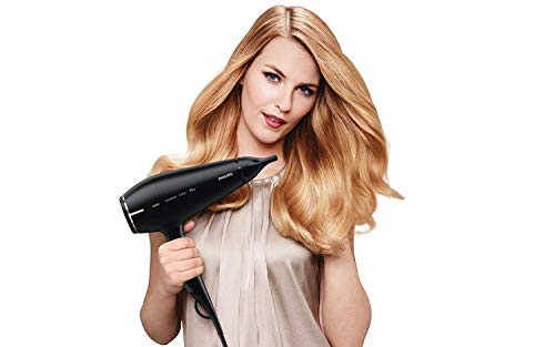 Philips Pro HPS920/00 - Secador profesional, 2300 W, 6 ajustes de potencia, 2 boquillas concentradoras, color negro