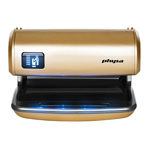 Physa BARI GOLD Secador de Manos Eléctrico Automático (tiempo de secado máx.: 5 s, potencia de 1200 watt, flujo de aire: 90 m/s)