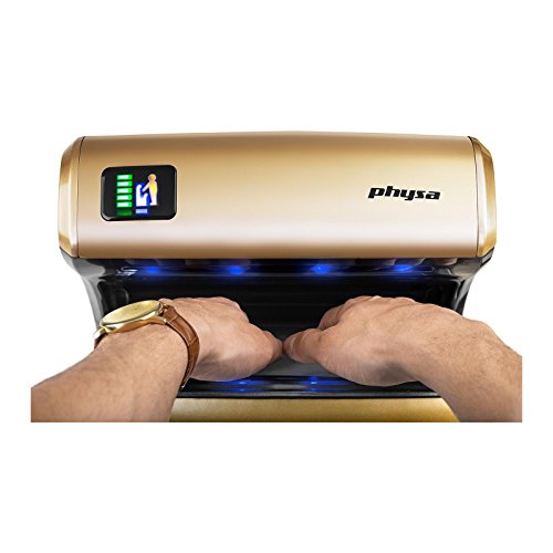 Physa BARI GOLD Secador de Manos Eléctrico Automático (tiempo de secado máx.: 5 s, potencia de 1200 watt, flujo de aire: 90 m/s)