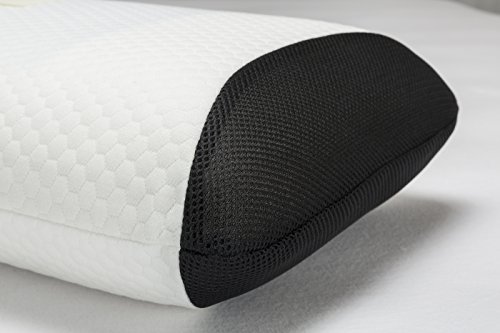 Pikolin Home - Pack de 2 almohadas viscoelásticas, con gel refrescante, firmeza media, desenfundable, 35x75cm, color crema (Todas las medidas)