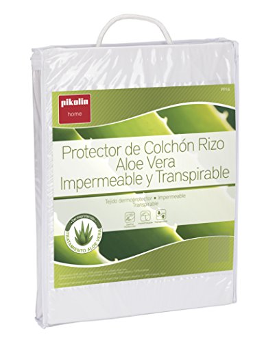 Pikolin Home - Protector de colchón, con aloe vera, impermeable, 90x190/200cm-Cama 90 (Todas las medidas)