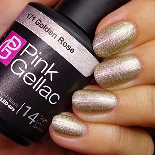 Pink Gellac 171 Golden Rose Color Esmalte Gel Permanente 14 días …