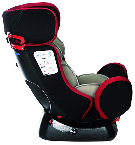 Play Scout 30185 - Silla de coche, grupo 0+/1/2 (0 - 25 kg), Rojo y negro