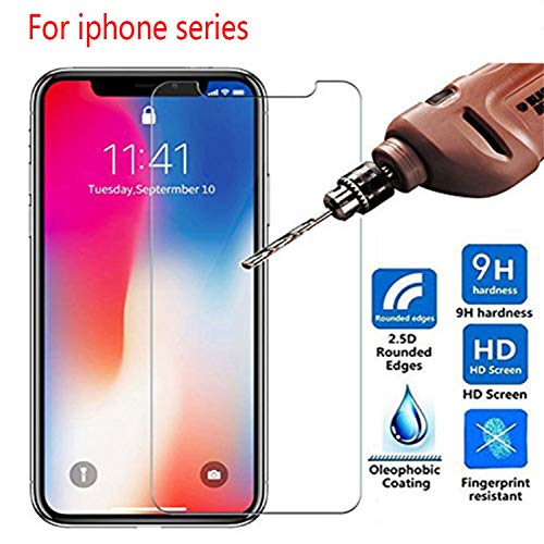 PmseK Protector de Pantalla,9H HD Vidrio Templado For iPhone X XS MAX XR 6 6S 7 8 Plus 5S 4S Screen Protector Protective Glass On iPhone 7 8 Plus X 5 Glass For iPhone 4 4s Vidrio Templado