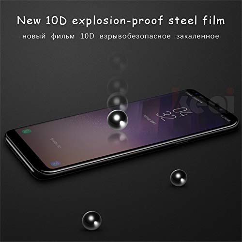 PmseK Protector de Pantalla,Vidrio Templado,10D Full Cover Tempered Glass For Galaxy A7 2108 Note 9 8 Cristal Templado For Galaxy S8 S9 A6 A8 Plus New S7 Edge Film For A6 2018 9d Gold