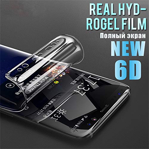 PmseK Protector de Pantalla,Vidrio Templado,6D Full Cover Soft Hydrogel Film For Galaxy Note 8 9 S8 S9 Screen Protector For S9 S8 S7 S6 Edge Plus Not Glass S6 Edge Plus