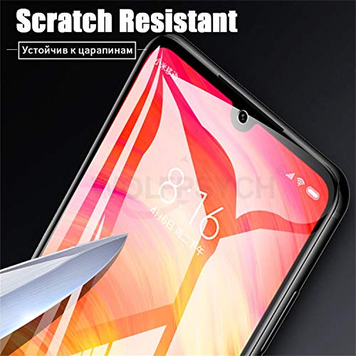 PmseK Protector de Pantalla,Vidrio Templado,6D Full Glue Cover Tempered Glass For Pocophone F1 Mi 9 8 SE A2 Lite MAX 3 Redmi Note 7 6 5 Pro Cristal Templado Film Redmi Note 5 Pro Black