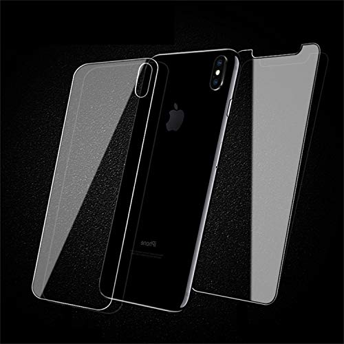 PmseK Protector de Pantalla,Vidrio Templado,9H Front Cover Tempered Glass 5S 5 SE 7Plus 4S For iPhone XS MAX X 8 7 6 Plus 8Plus Front and Back Screen Protector Protective for iPhone 7 Front and Back