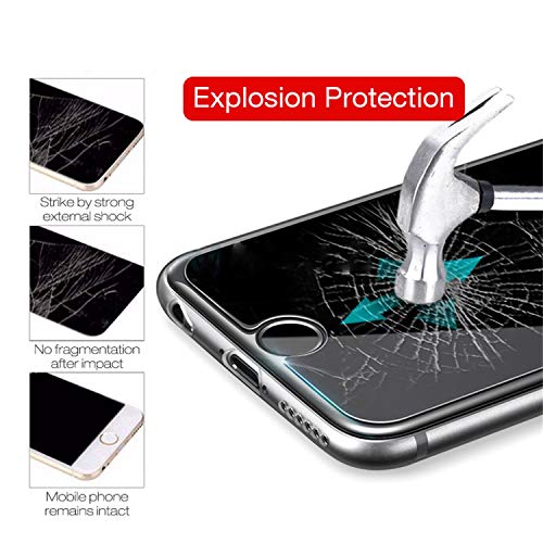 PmseK Protector de Pantalla,Vidrio Templado,Tempered Glass For iPhone 8 Plus Screen Protector Film For iPhone 7 Plus Glass For iPhone X SE 5 5S Tough Protection Glass Cover For iPhone 4 4s